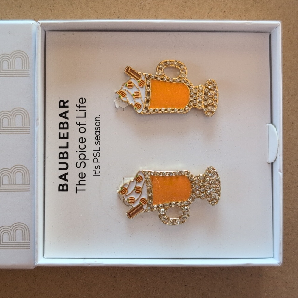 BaubleBar Pumpkin Spice Earrings